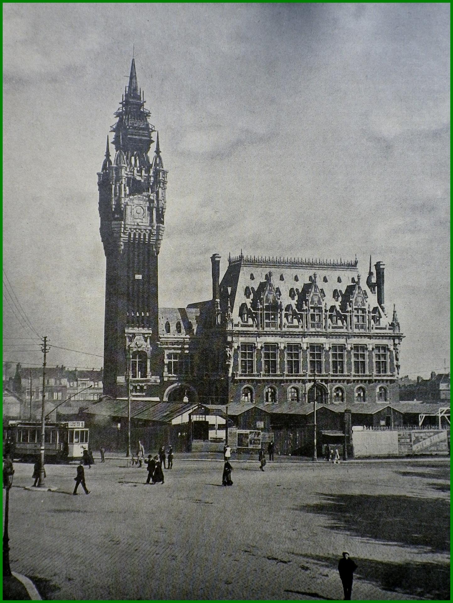 Calais 14 18 baraquements belges encadre