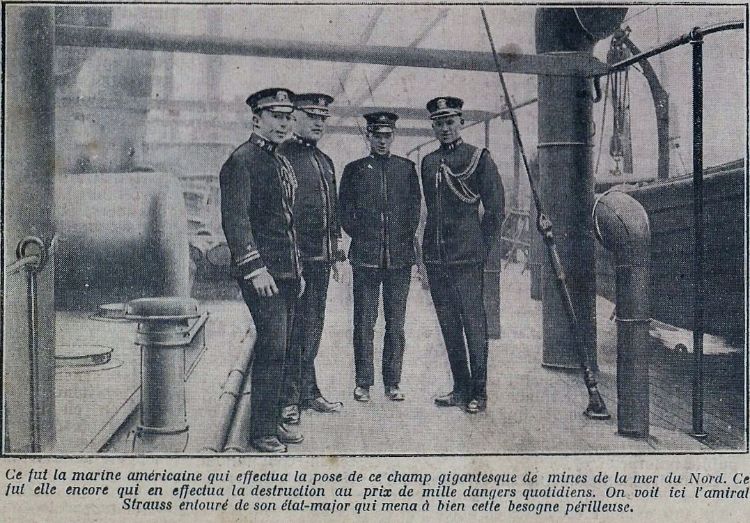 Calais 14 18 l amiral americain strauss et son staff