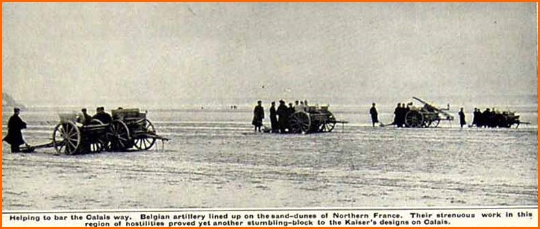 Calais 1915 l armee belge sur les plages de calais encadre 1