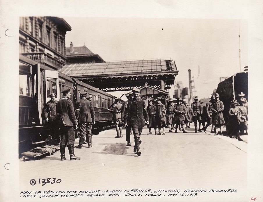 Calais 1918 14 18 soldats americains