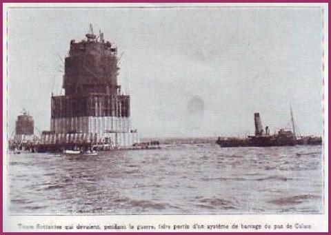 Calais tour flottante 1927 protection du pas de calais encadre